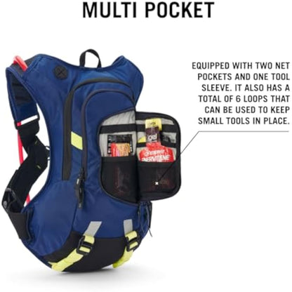 USWE Moto Hydro Hydration Pack - with Water Bladder, a High End, Bounce Free Backpack for Enduro and Off-Road Motorcycle