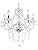 T&S 5 Light Chandelier,Pendant Lamp,Chrome,Clear.Acrylic Bedroom Living Room Ceiling Light … (Chrome) (Clear) (200)