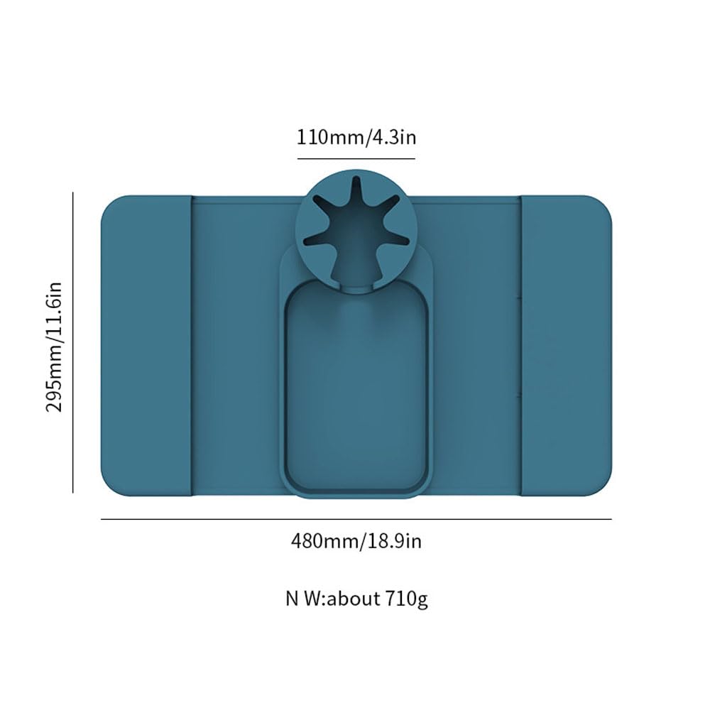 Hosoncovy Silicone Sofa Couch Cup Holder Tray Drink Holder with Side Pockets for Sofa Arm Couch Caddy Anti-Spill for Chair Recliner,Armrest Remote