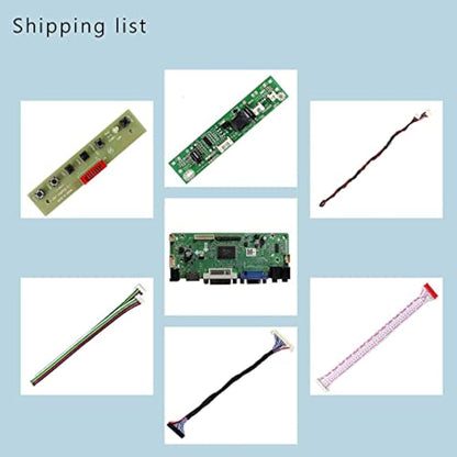 VSDISPLAY DVI VGA AUDIO LCD Controller Board Fit To 21.5" M215HW01 VB 23" LM230WF5-TLF1 1920x1080 30Pins LCD Screen