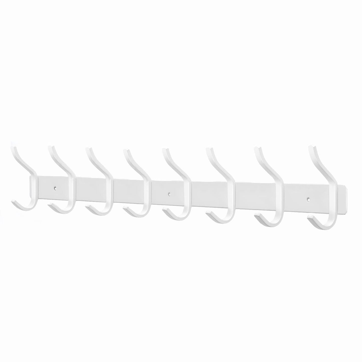MEIJO Coat Hooks Wall Mounted, Coat Rack Wall Mounted Stainless Steel with 8 Hooks Heavy Duty Coat Hooks for Door, Bedroom, Bathroom, Kitchen