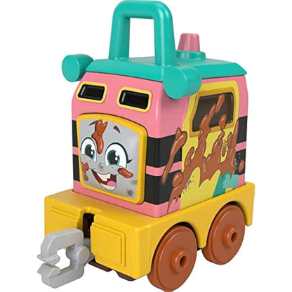 Fisher-Price Thomas & Friends Fix ‘em Up Friends motorized vehicle set with toy train engine and crane for kids ages 3 years and up, HHN43