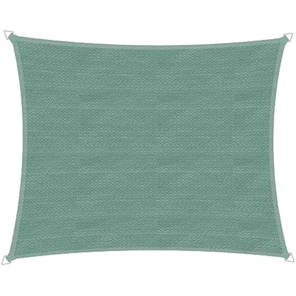 Windhager Capri Rectangular Sun Sail 4 x 5 m, Sun Protection for Garden and Patio, UV and Weather Resistant, Olive