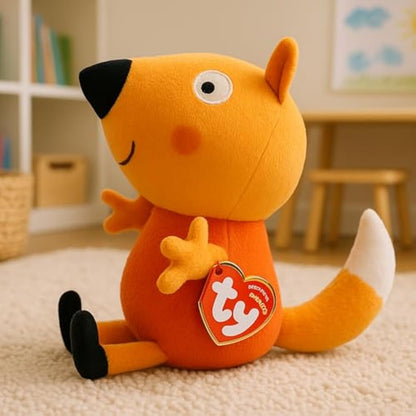 TY Peppa Pig Plush Toy - Freddy Fox | Soft Plush Toy for Kids | Collectible Stuffed Animal Plushies