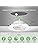 ALUSSO LIGHTING LED Downlights for Ceiling 6W 540lm, Ø75mm Swivel Spotlights, Dimmable 3CCT Warm White 3000K Neutral White 4000K Cool White 6500K, for Kitchen Living Bedroom, 6Pack