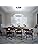 Dixun LED Chandeliers 3 Rings LED Ceiling Lighting Fixture Modern Crystal Chandeliers Adjustable Stainless Steel Pendant Light for Bedroom Living Room Dining Room(Changeable Color)