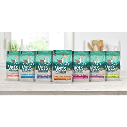 Vet's Kitchen Dry Dog Food Senior Salmon & Brown Rice Protect & Care 3kg