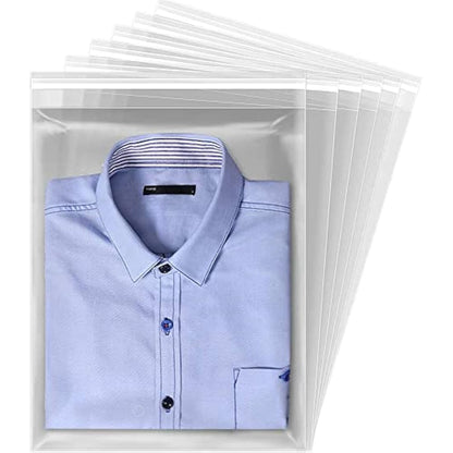 Sabco - 100 Clear Display Bags- Cello Bags OPP- Self Seal Cellophane For Presentation - Food Safe -10 Sizes - Ideal For FBA Cards Envelopes Pictures (10 x 14")