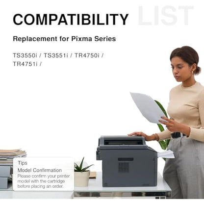 Economink PG-575XL 575 Ink Cartridges XL, Replacement for Canon 575XL Ink Cartridges, Compatible with PIXMA TS3550i TS3551i TR4750i TR4751i Printers (2 Black) Multipack