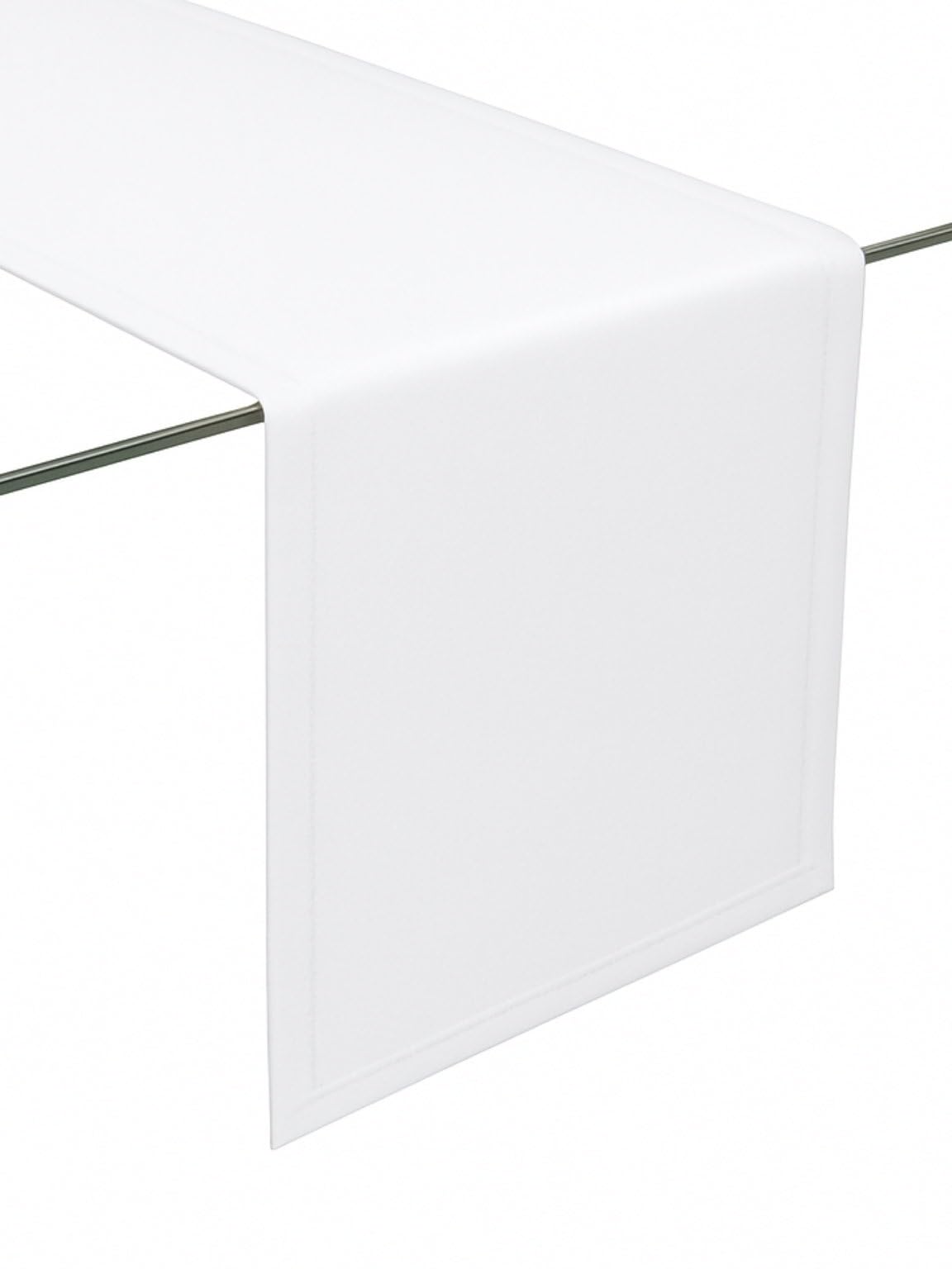 Table Runner Made of Minimate Fabric Modern, Smooth, Wide Hem, Non-Iron, Durable, Washable at 60°C, Can be Tumble Dried, Kitchen and Living Room