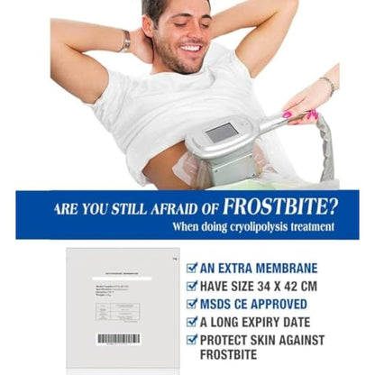 10 X Antifreeze Membranes Anti Freeze Pads for Cryolipolisis Device. NATUREGURU Medical Quality for Professionals & Private Individuals, Normalize CEE. (MEDIUM (27X30cm))