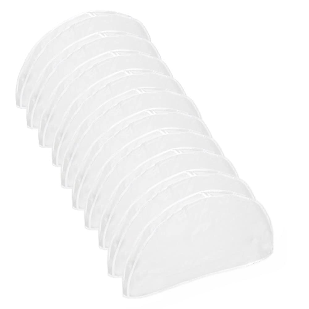 10Pack Shoulder Covers Clothing Hanger Covers for Clothes Plastic Garment Bags for Closet Storage Suit, Coats, Jackets, Dress Closet Storage