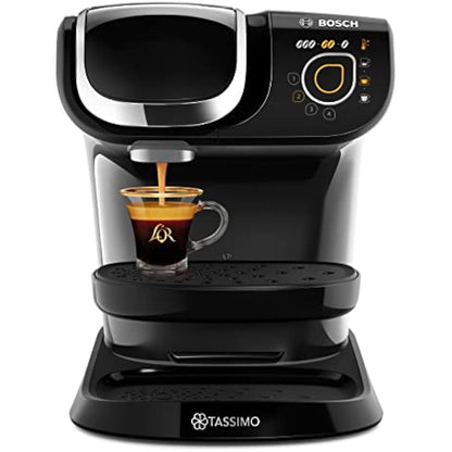 TASSIMO Bosch My Way 2 TAS6502GB Coffee Machine, 1500 Watt, 1.3 Litre - Black