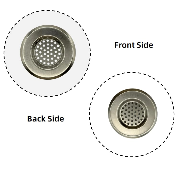TO EVERYWHERE Stainless Steel Kitchen Sink Strainer Plug, Standard Strainer Drain Protector Hair/Food Catcher for Bathroom, Kitchen, Shower