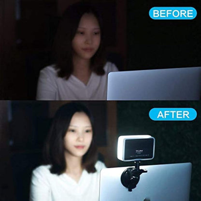 VIJIM VL120 Powerful Portable LED Video Call Lamp Kit with Suction Cup for Laptop/Computer/Monitor