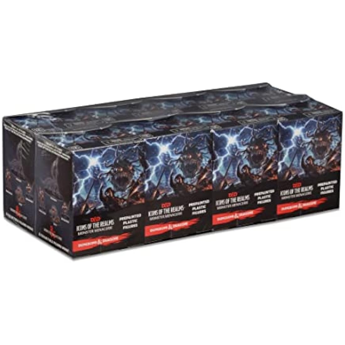 WizKids Dungeons and Dragons Fantasy Icons of the Realms, Monster Menagerie Booster Brick (8), DnD Miniatures