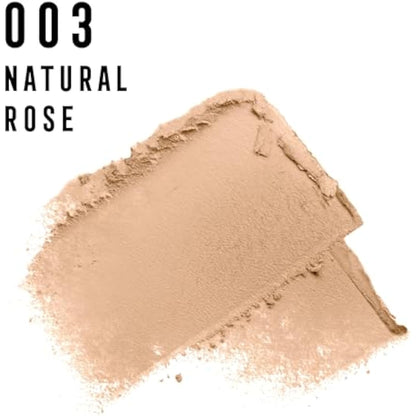 MAX FACTOR - Facefinity Compact Foundation - Up To 8hr Wear - Lightweight, SPF 20, All Day Resistant, Shine Control, Moisturizing - 003 Natural Rose - 10g