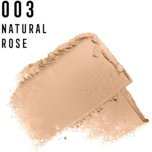 MAX FACTOR - Facefinity Compact Foundation - Up To 8hr Wear - Lightweight, SPF 20, All Day Resistant, Shine Control, Moisturizing - 003 Natural Rose - 10g