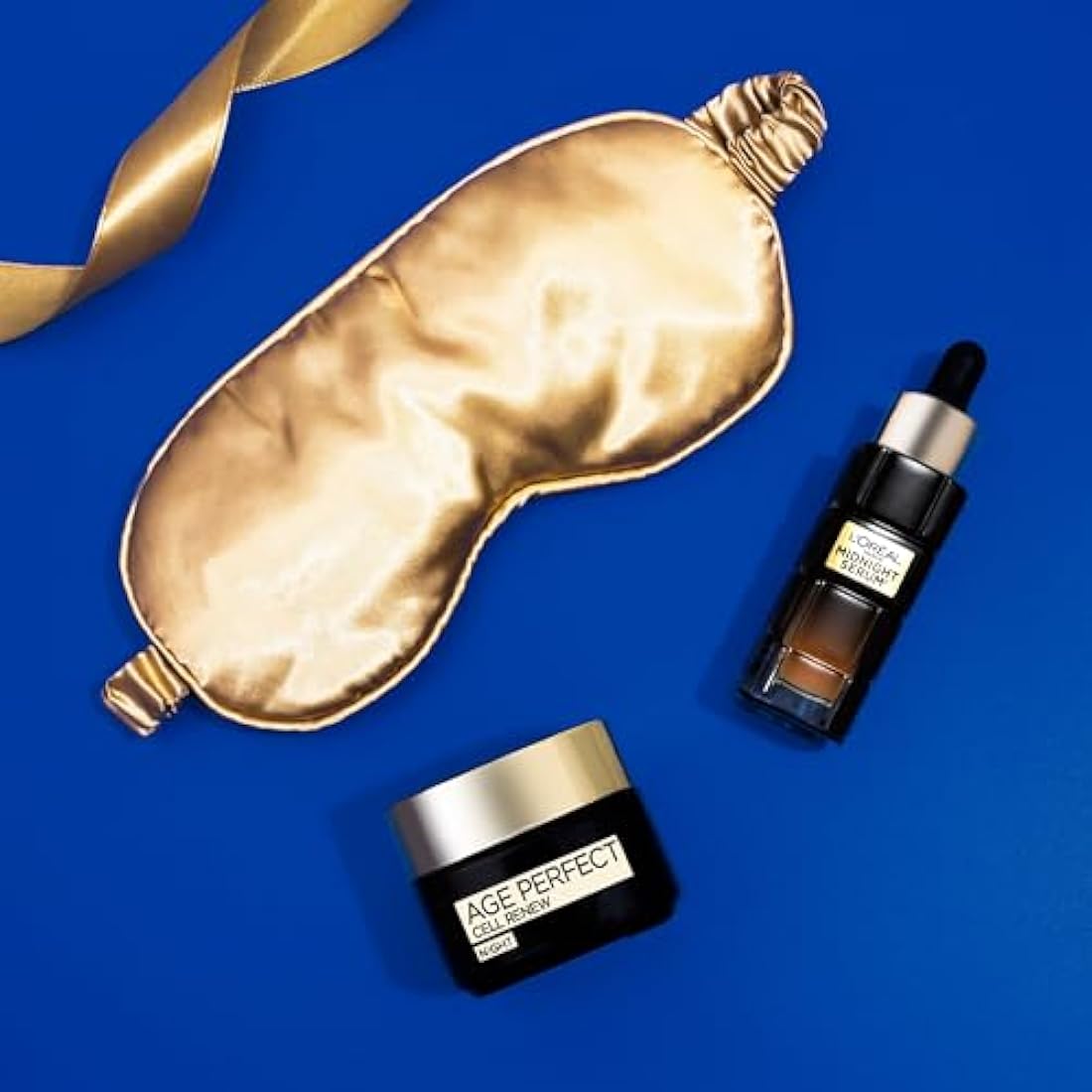 L’Oréal Paris Gift Set, Includes Night Serum and Cream, Cell Renew Overnight Radiance Routine Giftset For Radiance and Skin Cell Renewal, Midnight Beauty Sleep Collection