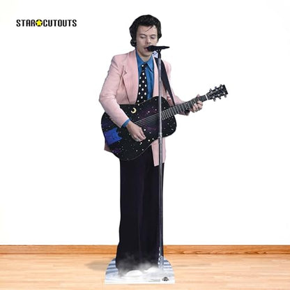 STAR CUTOUTS CS1026 Harry Styles Pink Jacket Lifesize Cardboard Cutout With Mini