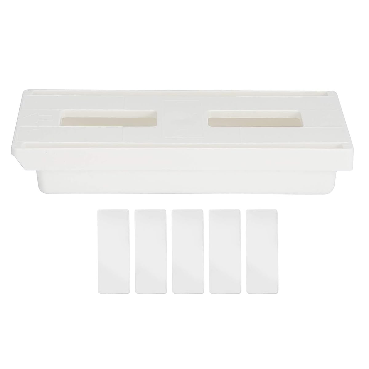 ZONADAH Hidden Under Table Desk Drawer 26x12.6x4.7cm Under Desk Drawer Self-adhesive Table Storage Tray Drawer for Office School Home Kitchen
