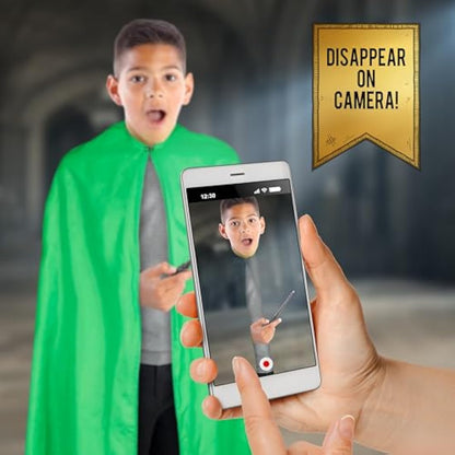 WOW! STUFF Harry Potter Real FX Junior Invisibility Cloak | Official Wizarding World Dress Up Cosplay Gifts and Toys | Role Play Cape and Costume Accessory for Harry Potter Fans, Girls and Boys