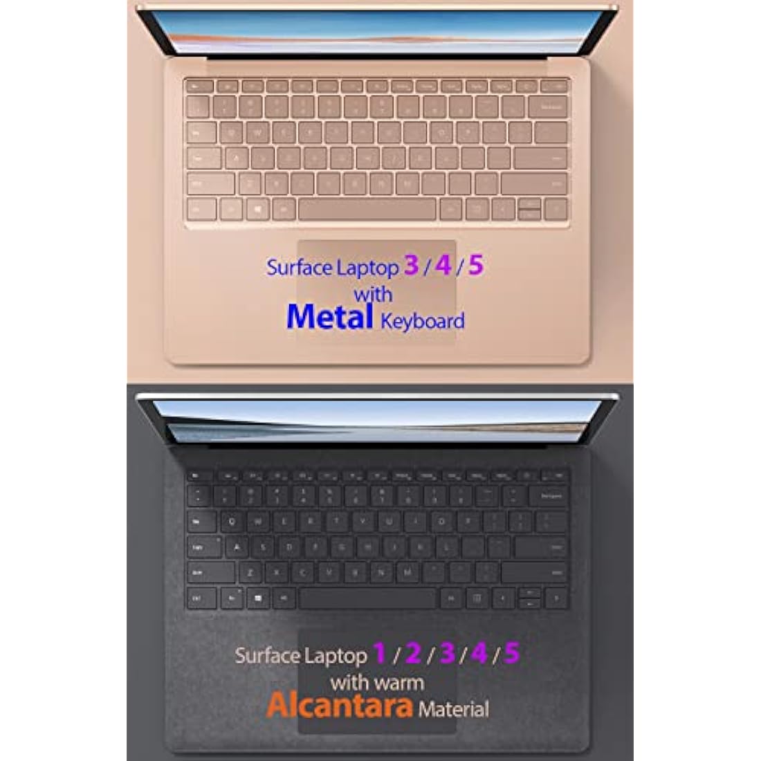 mCover Hard Shell Case Compatible with 13.5-inch Microsoft Surface Laptop 1/2 / 3/4 / 5 Computer with Alcantara Material Keyboard (Not for Metal Keyboard) -Purple