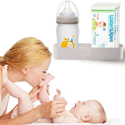 Bedside Shelf Wall Mounted Little Bed Organizer Storage Rack Caddy Self Phone Holder Stand Bracket - Damage Free Installation