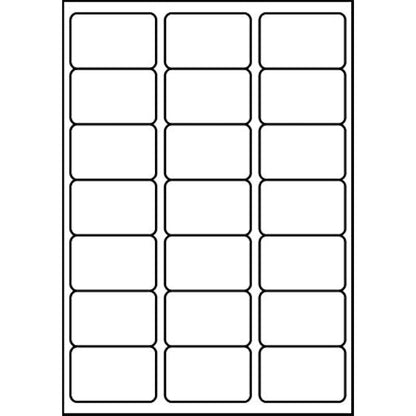 SmithPackaging A4 Self Adhesive Address Labels, 21 Labels Per Sheet, 100 Sheets, 63.5 x 38.1mm 2100 Labels