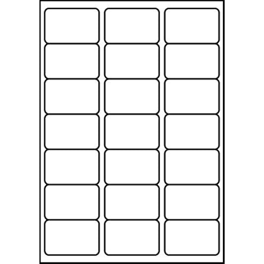 SmithPackaging A4 Self Adhesive Address Labels, 21 Labels Per Sheet, 100 Sheets, 63.5 x 38.1mm 2100 Labels