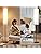 GyroVu Floor Lamp for Living Room, 65” Standing Lamp Tall Lamps for Bedroom with Paper Lampshade 3 Color Temperatures Floor Light for Living Room(Bulb Included)
