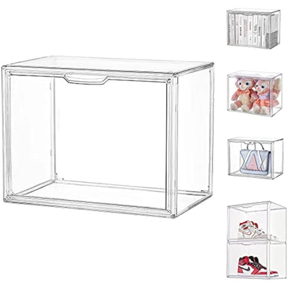 Siyecioa Acrylic Display Case for Collectibles, Transparent Acrylic Display Box with Door, Organizer & Protectors for Pop Figures, Funko Pop、Blind Box、Lego、Minifigure Figurines、Trophy（36×22×27cm）