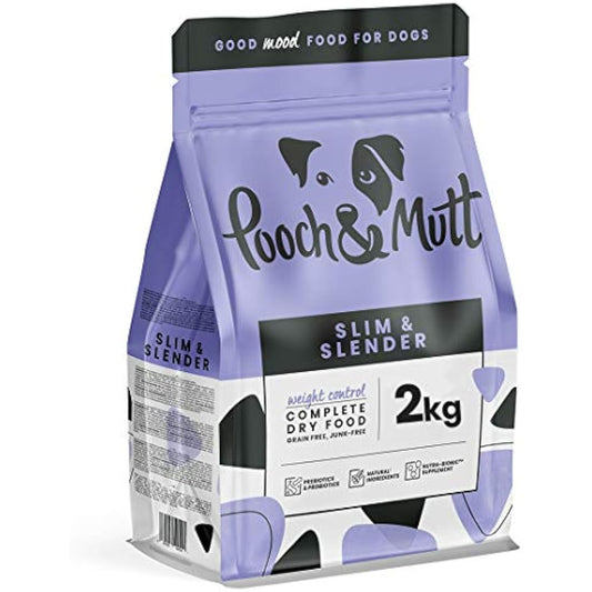 Pooch & Mutt - Slim & Slender, Complete Dry Dog Food (Grain Free), Chicken and Sweet Potato, 2kg