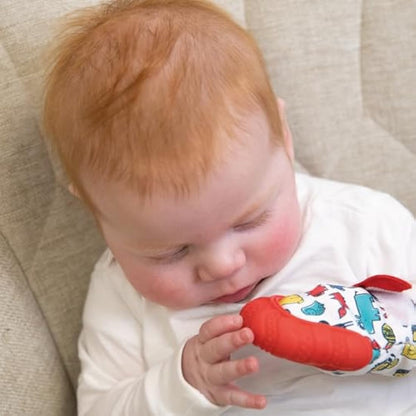 Nuby Teething Mitt, Red