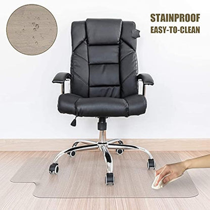 Kuyal Clear Chair Mat, Hard Floor Use, 90x120cm Transparent Office Home Floor protector mat Chair mats