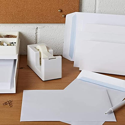 Evour A4 / C4 Self Seal White Pocket Envelopes – 229x324mm, 100 GSM, No Window – for Home, Office, and Business Mailing Pack of 50
