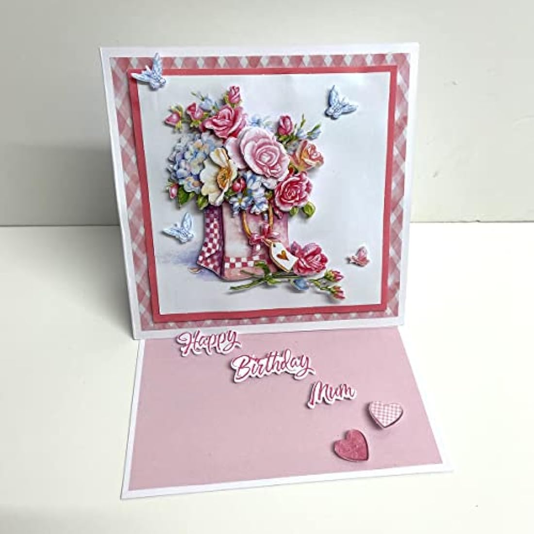 Katy Sue Designs Pretty Flowers 3D Die-Cut Decoupage Sheets for Card Making. A Pack of 24 Sheets of Floral-Themed Die Cuts for Card Making Supplies With Sweet Peas, Corn Poppies, Hydrangeas, & Pansies