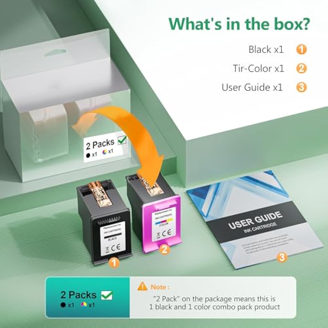 LIFOR PG-575XL CL-576XL Replacement for Canon 575 576 Ink Cartridges XL for Pixma TR4755i TR4750i TR4700 TS3550i TS3551i TS3750i TS3751i TS3752i TR4751i TR4756i (1 Black 1 Colour)