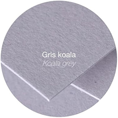 Clairefontaine - Ref 5532C - Pollen Envelopes (Pack of 20) - C5 Sized, 120gsm Paper, Gummed Seal, Inkjet & Laser Printer Compatible, Acid Free - Koala Grey