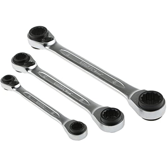 Bahco S4RM / 3T chrome vanadium steel socket wrench set, size 8mm-19mm