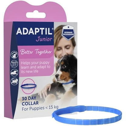 Adaptil Junior Adjustable Puppy Collar | Adaptil Dog Collar To Help Reduce Puppy Anxiety Using Natural Pheromones | Adjustable Calming Dog Collar For Puppies To Aid Training And Socialisation