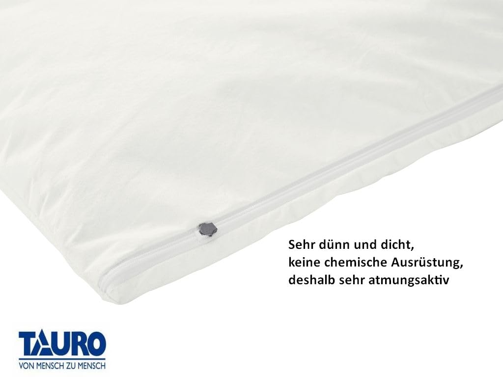 Tauro 24628 Mattress Cover 180 x 200 cm, height 20 cm/Dust Mite Proof/Compact Fibre Structure from Microfilaments from Harmful Substances