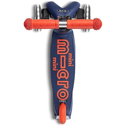 Micro Scooters | Mini Micro Deluxe LED Children's Scooter | Handlebar Adjustable & Foldable | Extra Grippy Deck | Weather Tested Stem | Light Up Wheels | Foldable | 2-5yrs | Boys & Girls