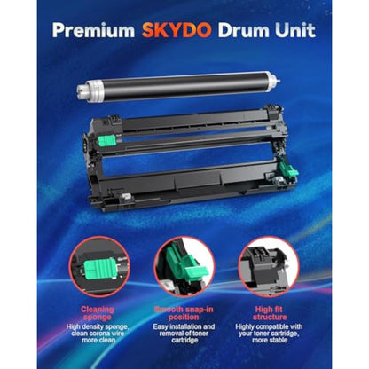 Skydo DR243 DR243CL Drum Unit Compatible for Brother DR-243CL Drum Unit for DCP-L3550CDW HL-L3230CDW DCP-L3510CDW MFC-L3710CW HL-L3210CW MFC-L3750CDW MFC-L3770CDW HL-L3270CDW Printer (4 Pack)