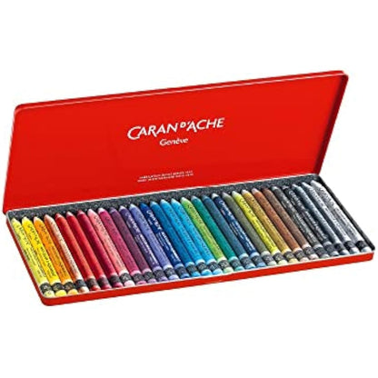 Creative Art Materials"Caran D'Ache NeoColor II" Water Soluble Wax Pastel Set, Multi-Colour, Pack of 30