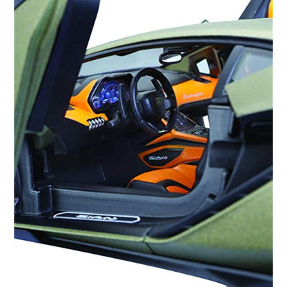 Bburago LAMBORGHINI SIAN Super Car - 1:18 Scale - Incredibly Detailed Die-Cast Replica Collectible Model Vehicle, Green