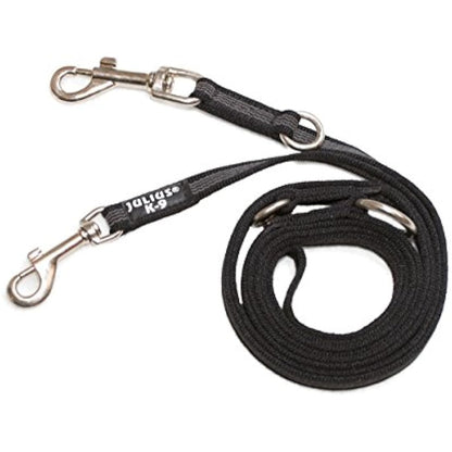 Color & Gray Adjustable Super-Grip Leash, 14 mm x 2,2 m, Black-Gray