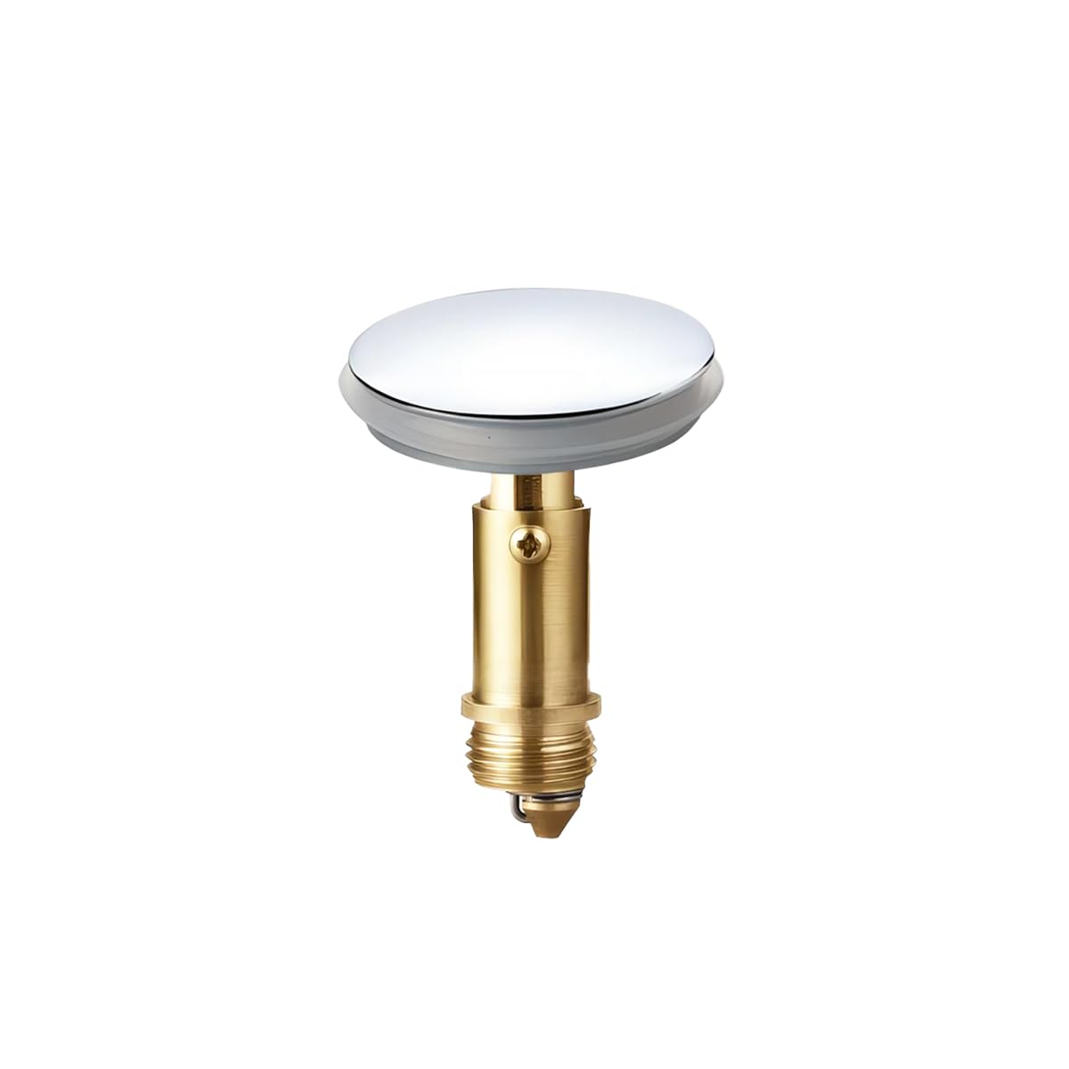 Qrity Push Pop-Up Click Clack Plug Stopper 38mm, Bathroom Sink Drain Plug Stopper, Drain Sink Waste Plugs, Brass Pop-up Stopper