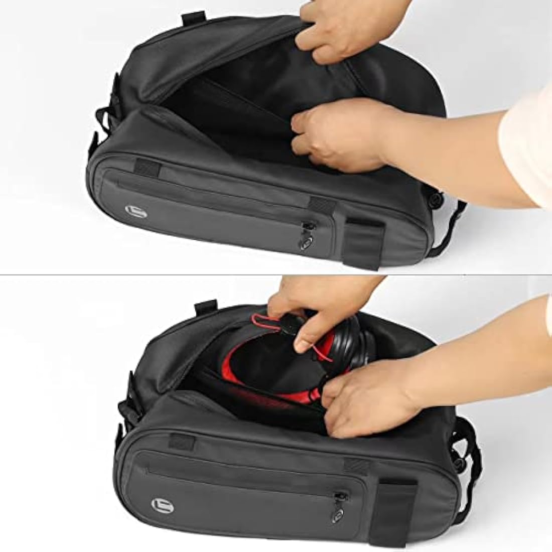 HOMPER Cycle Saddle Rear Rack Pannier Bike Bag,26 L Mountain Road MTB Trunk Shoulder Handbag,900D Waterproof Coating Fabric+pu