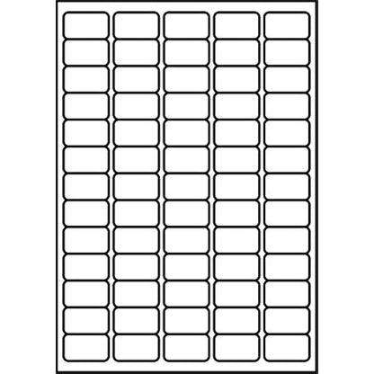 SmithPackaging A4 Self Adhesive Address Labels, 65 Labels Per Sheet, 100 Sheets, 38.1 x 21.2mm 6500 Labels